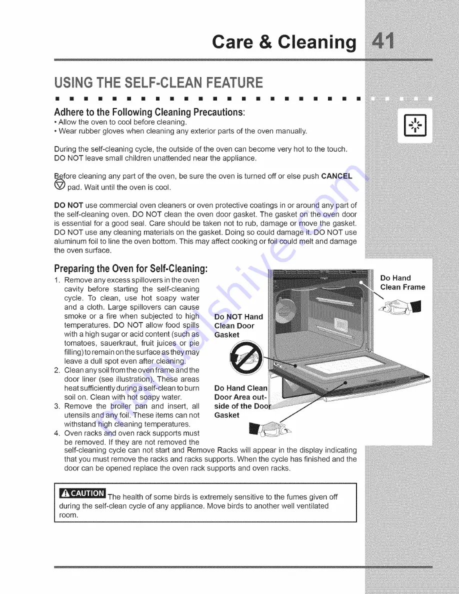 Electrolux 318205858A Use & Care Manual Download Page 41