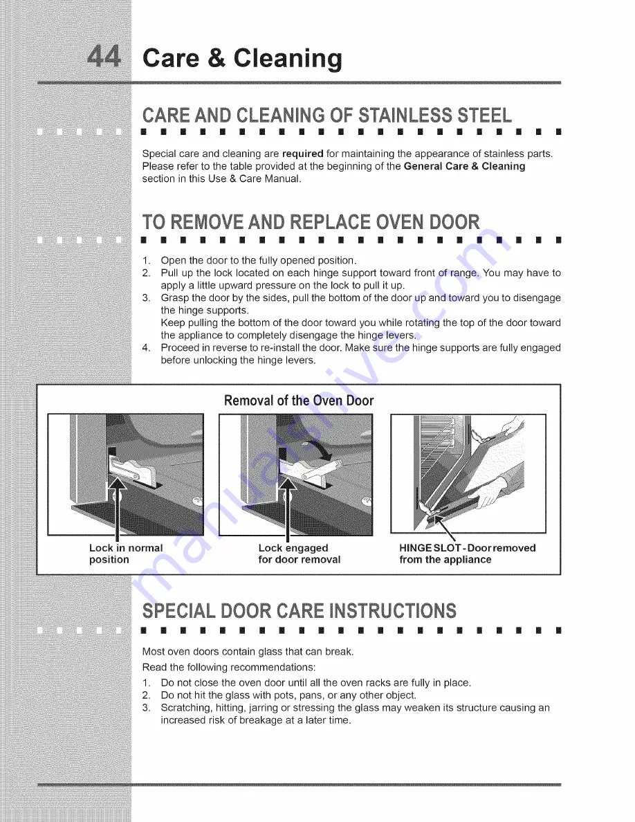 Electrolux 318205858A Use & Care Manual Download Page 44