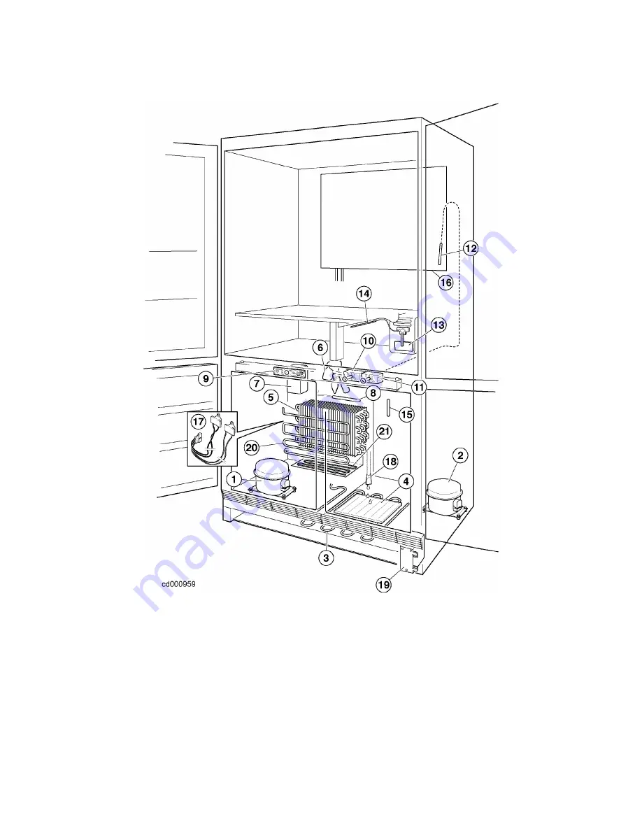 Electrolux 4-Door Refrigerator with R600a Service Manual Download Page 7