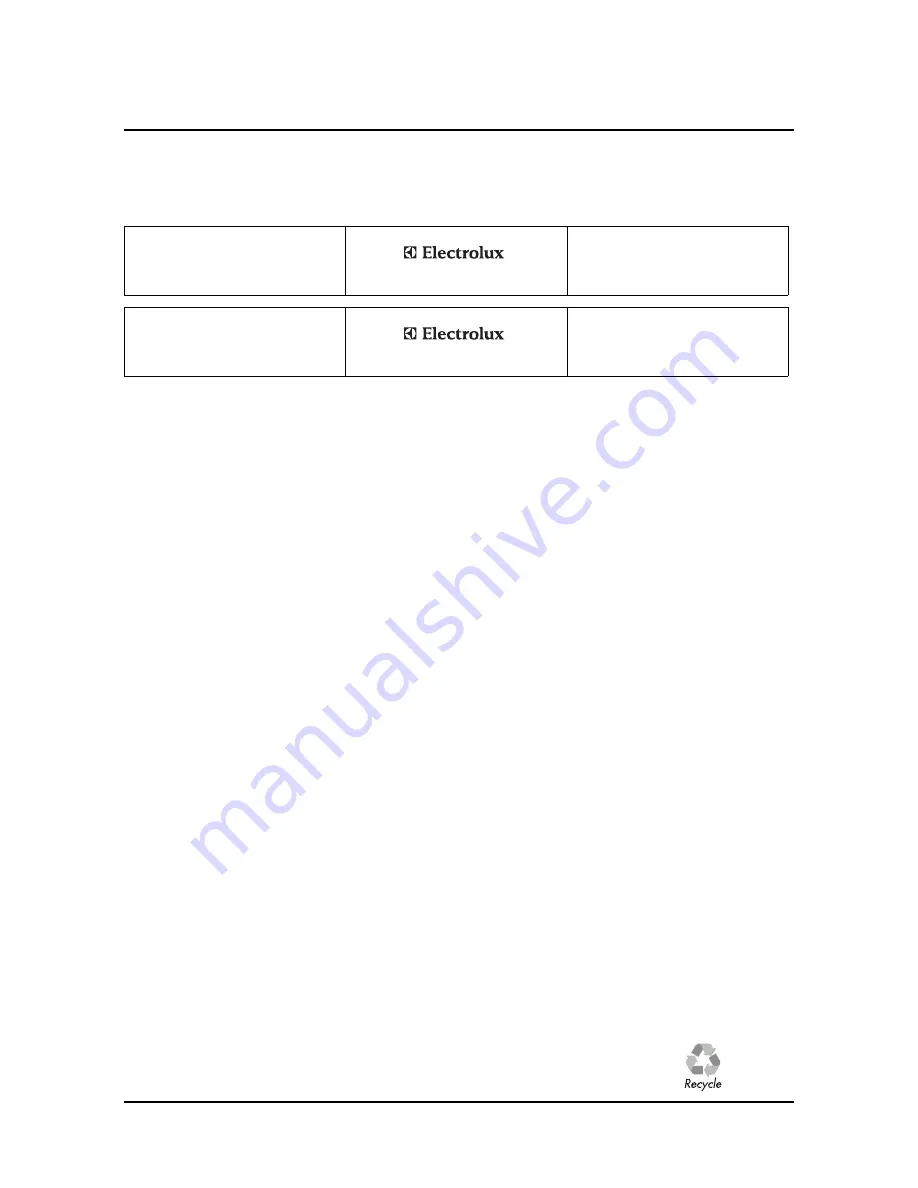 Electrolux 72J315S Instruction And Installation Manual Download Page 16