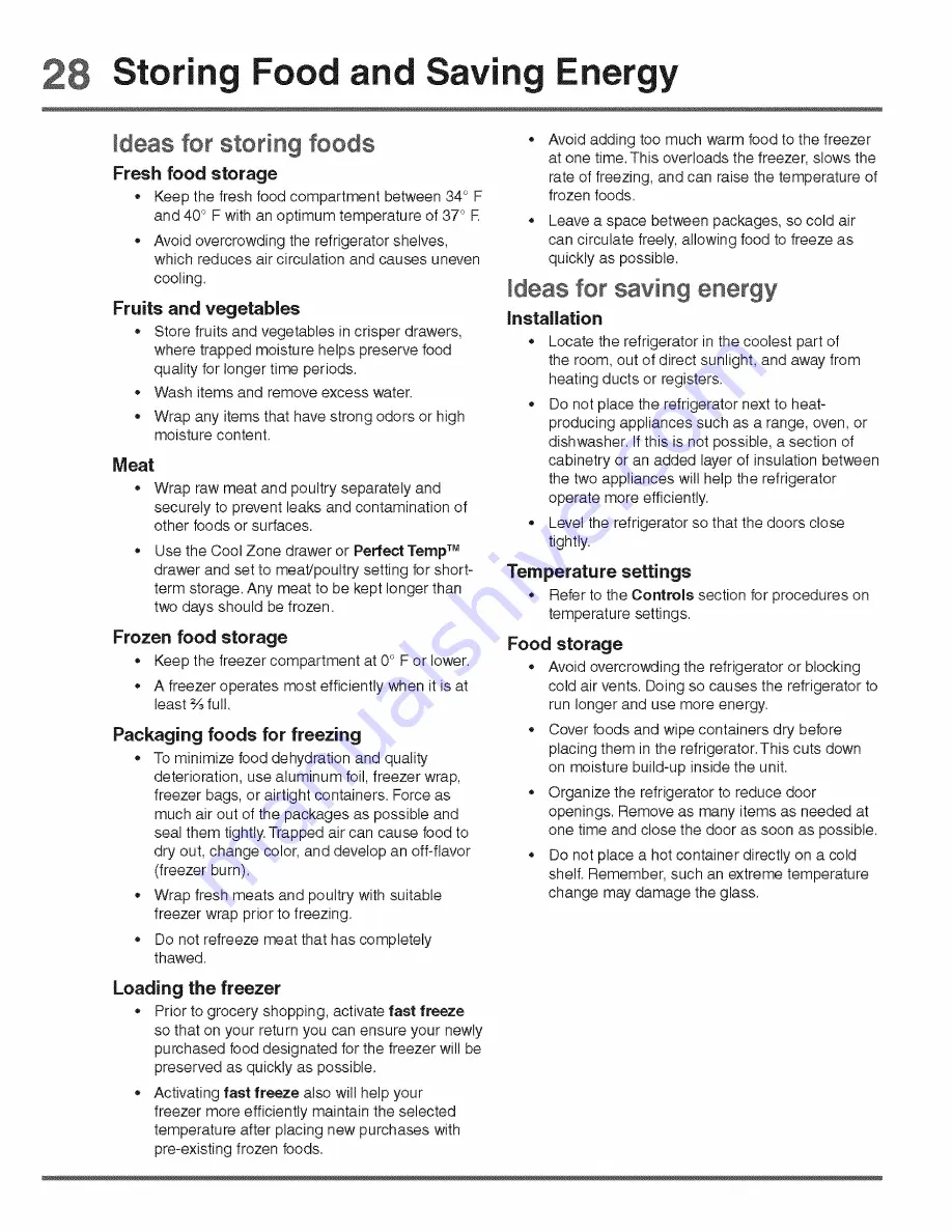 Electrolux 807650601 Use & Care Manual Download Page 28