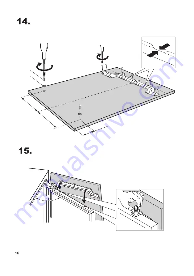 Electrolux AGS58200F0 Installation Instructions Manual Download Page 16