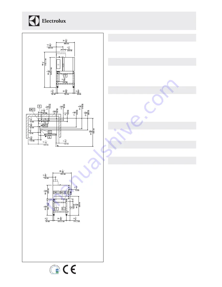 Electrolux AOS061GKD1 Specifications Download Page 3