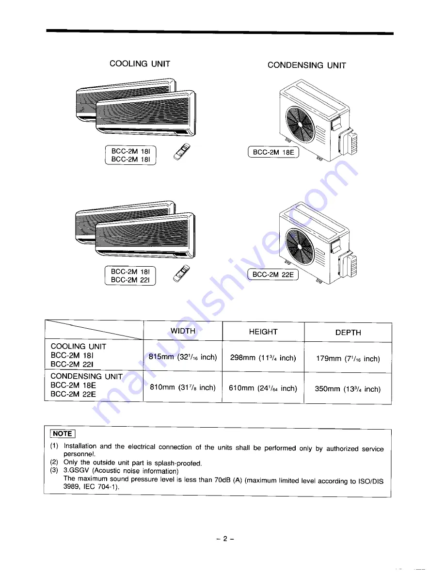 Electrolux BCC-2M 18E Скачать руководство пользователя страница 2