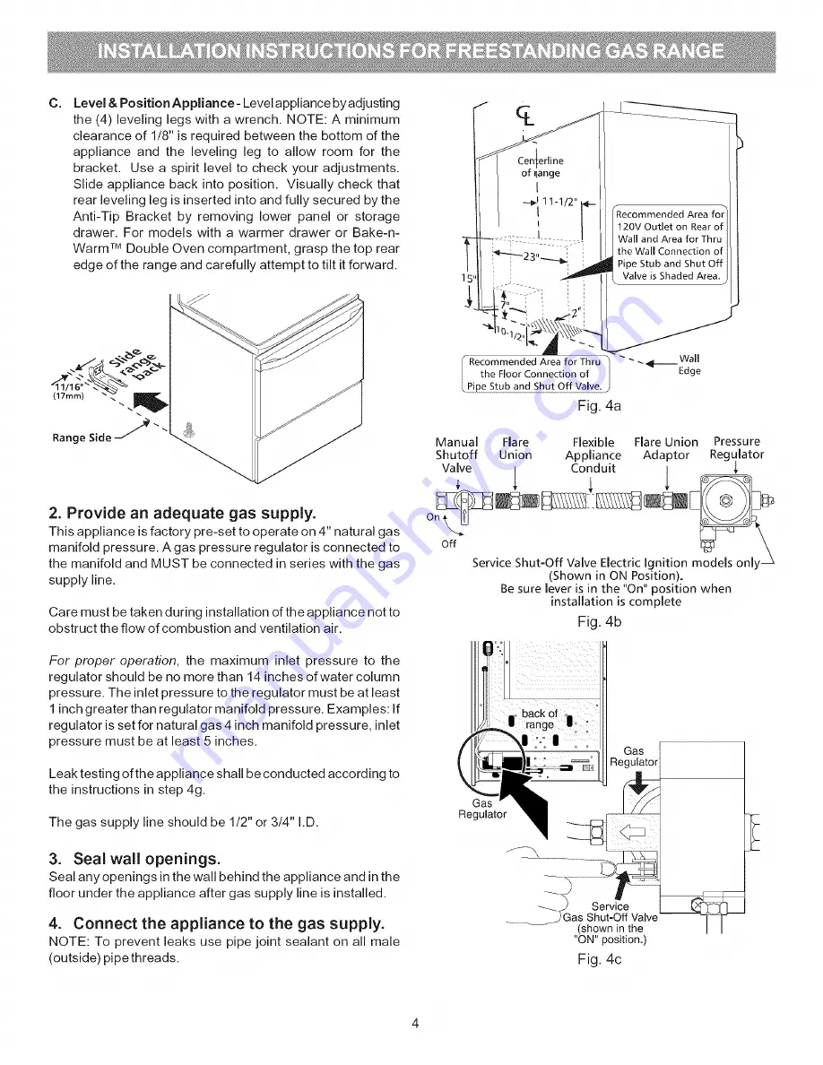 Electrolux CEI30GF5GSB Installation Instructions Manual Download Page 5