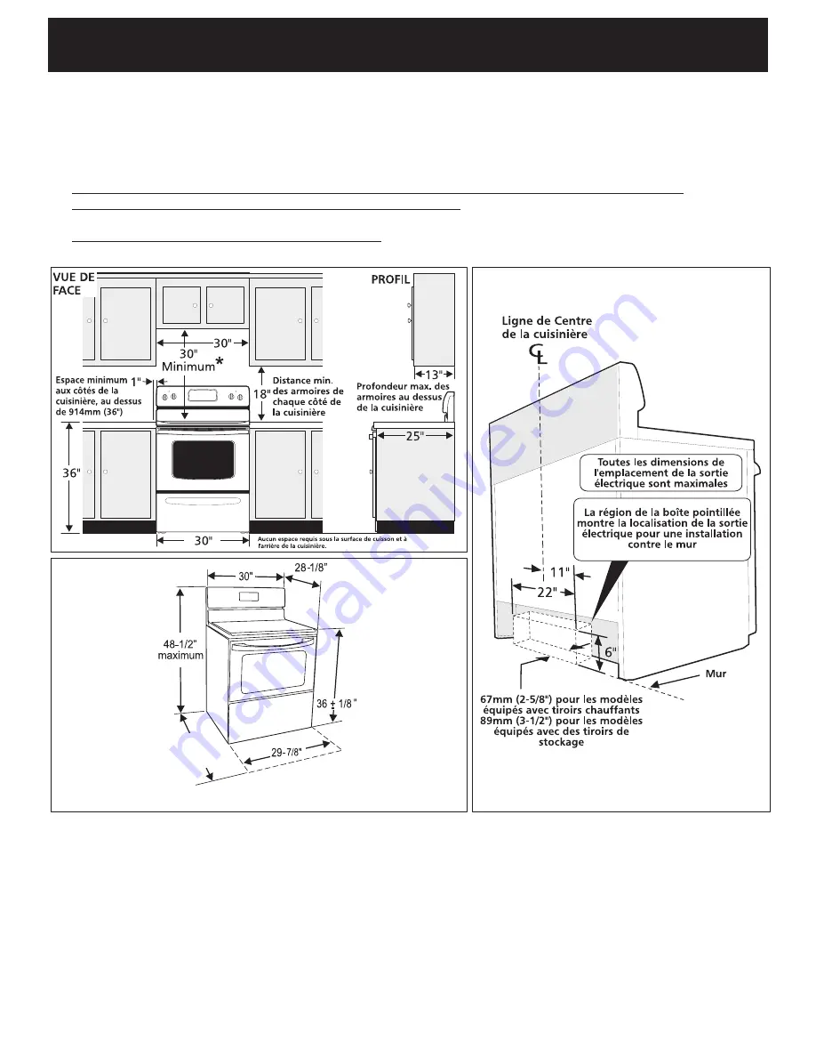 Electrolux CEW30IF6ISB Installation Instructions Manual Download Page 5