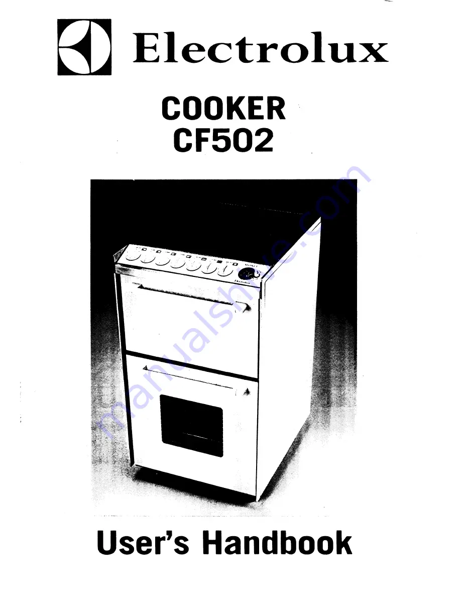 Electrolux CF502 User Handbook Manual Download Page 1