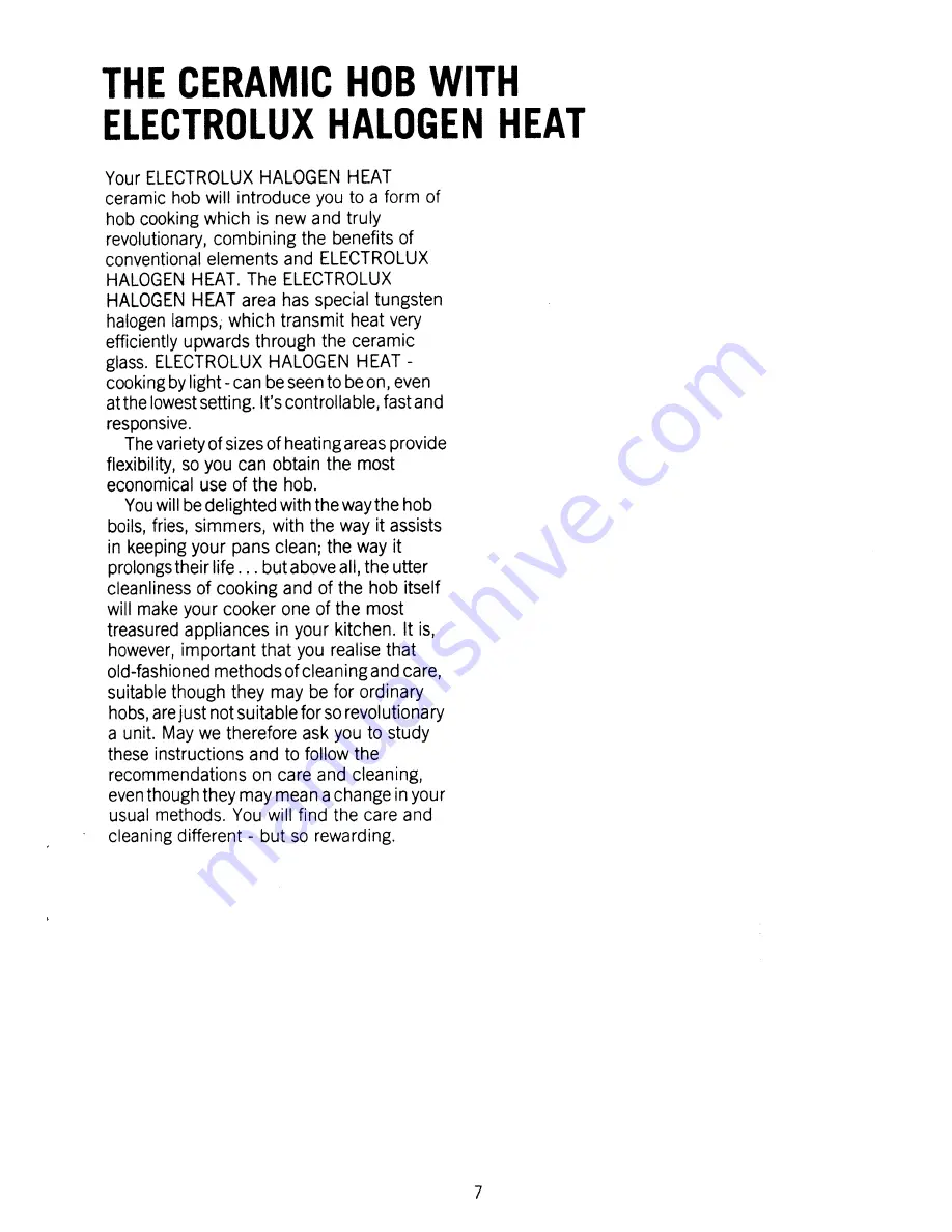 Electrolux CF502 User Handbook Manual Download Page 9