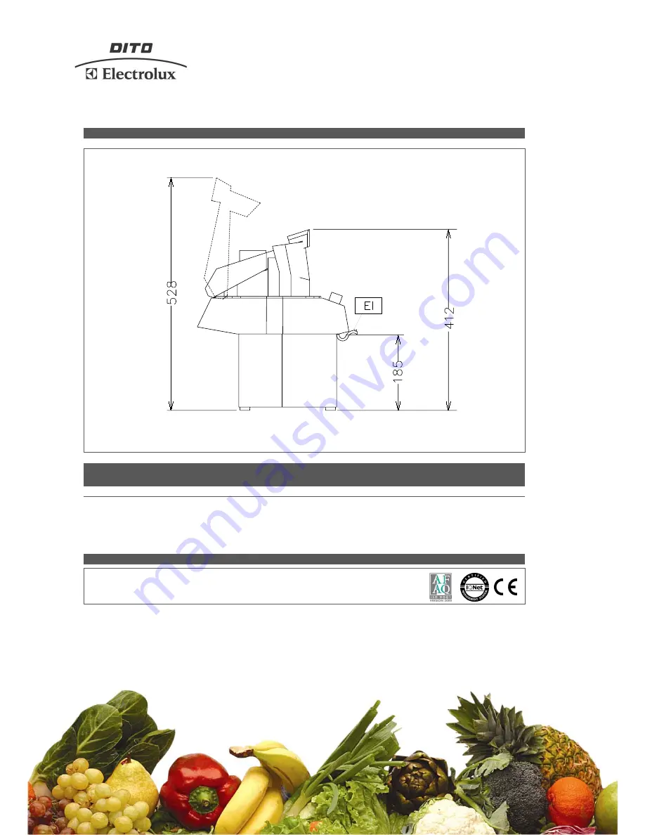 Electrolux DITO MINIGREEN 601149 Specifications Download Page 3