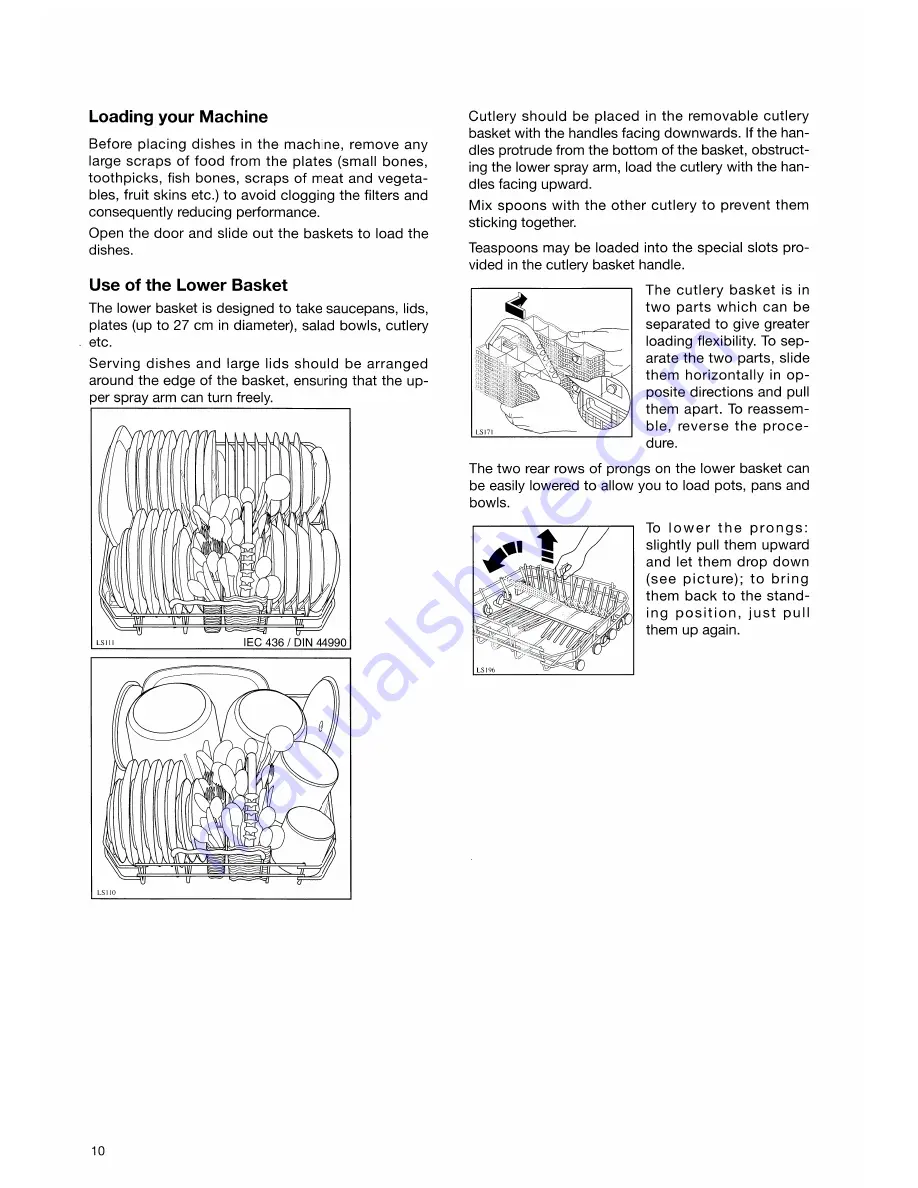 Electrolux DW 917 Instruction Booklet Download Page 10