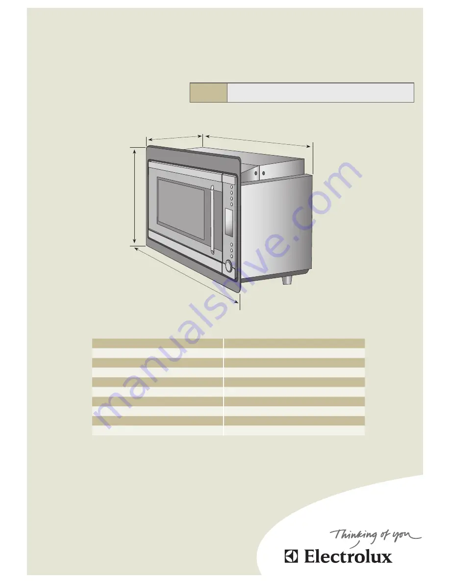 Electrolux e:line EMC2867BI Installation Manual Download Page 1