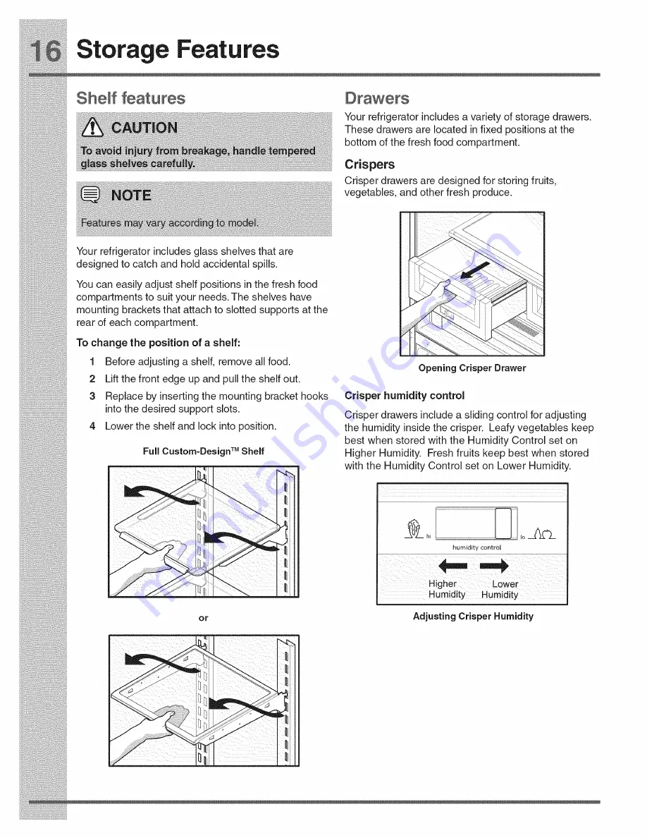 Electrolux E23BC68JPS4 Use & Care Manual Download Page 16