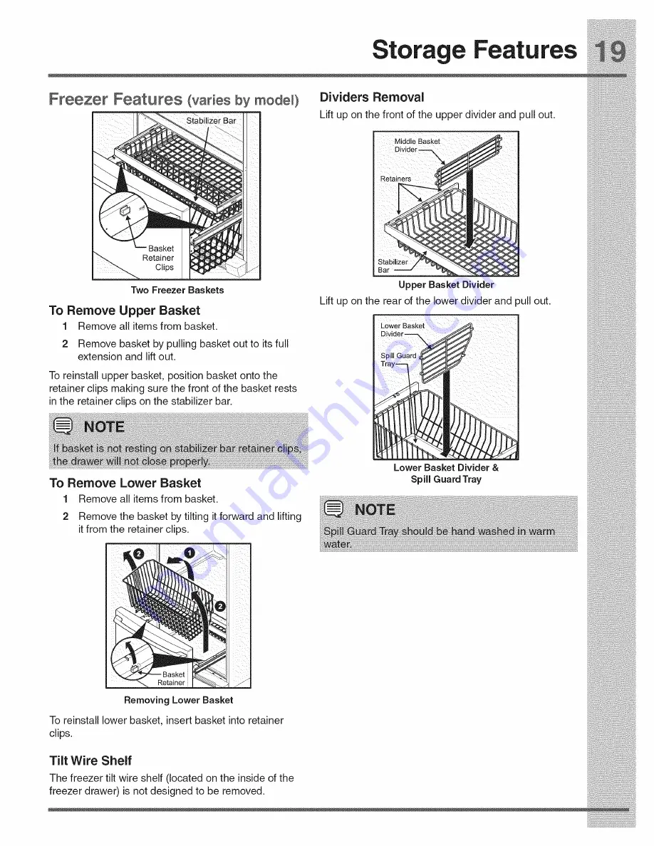 Electrolux E23BC68JPS4 Use & Care Manual Download Page 49