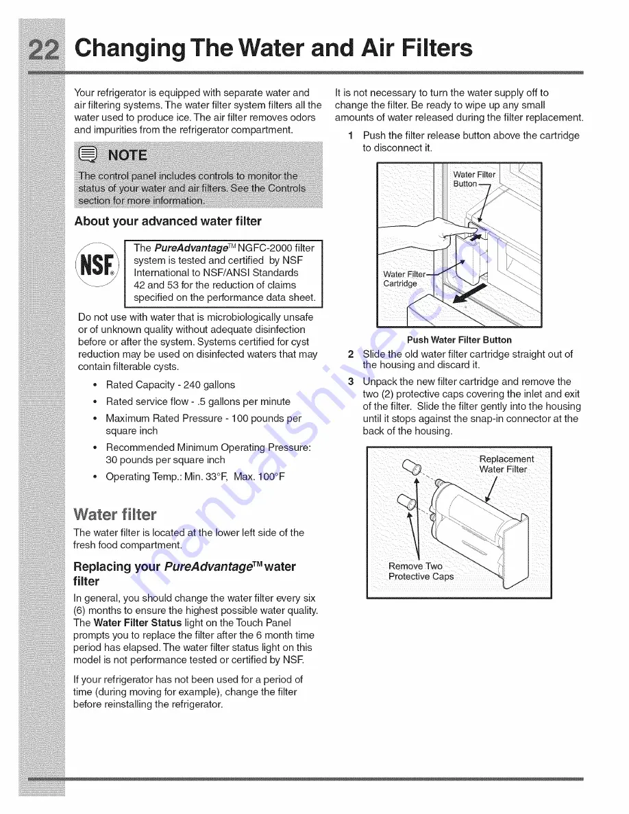 Electrolux E23BC68JPS4 Use & Care Manual Download Page 52