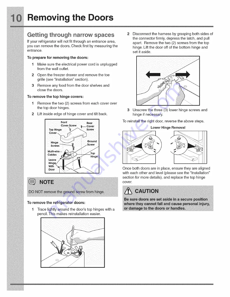 Electrolux E23BC68JPS4 Use & Care Manual Download Page 70