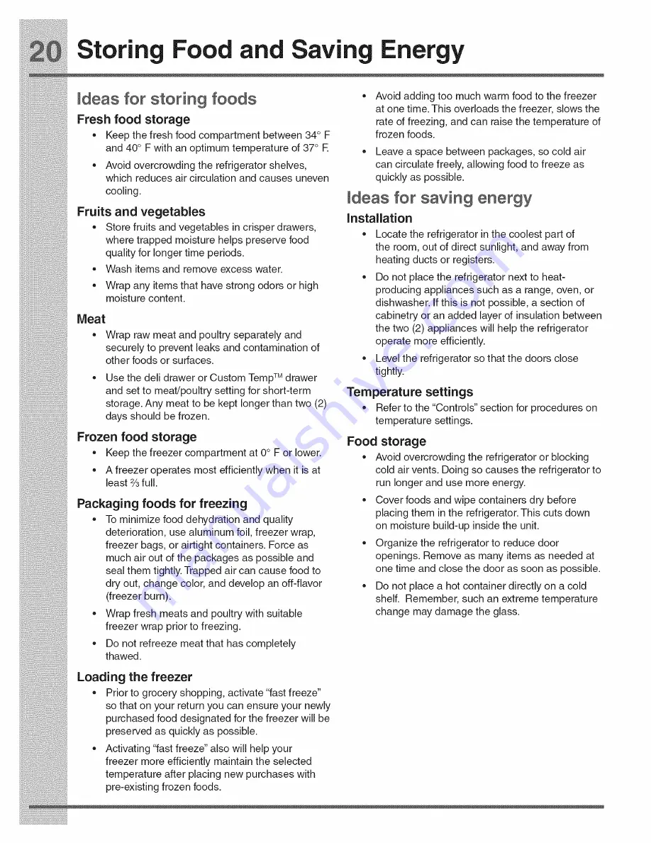 Electrolux E23BC68JPS4 Use & Care Manual Download Page 80