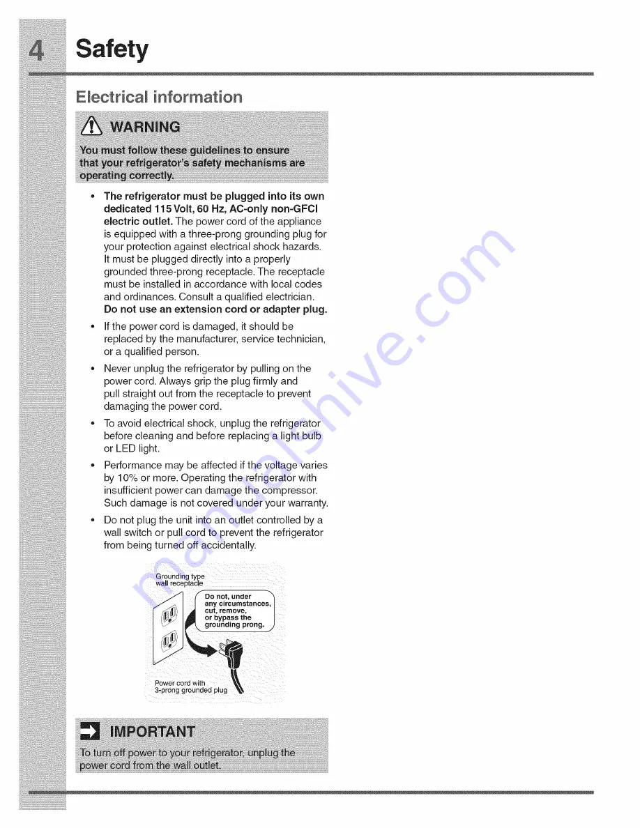 Electrolux E23BC68JPS4 Use & Care Manual Download Page 94