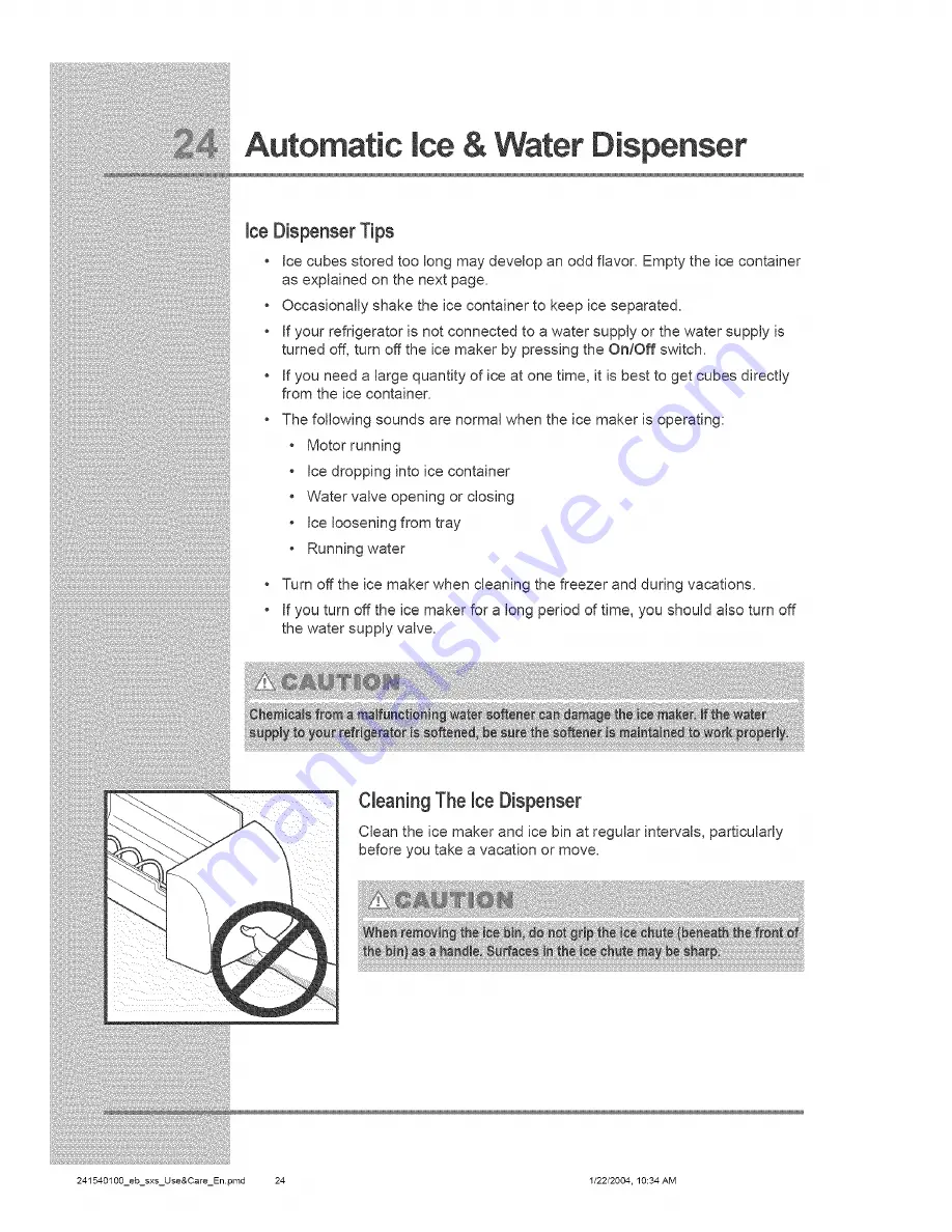 Electrolux E23CS75DSS1 Use & Care Manual Download Page 24