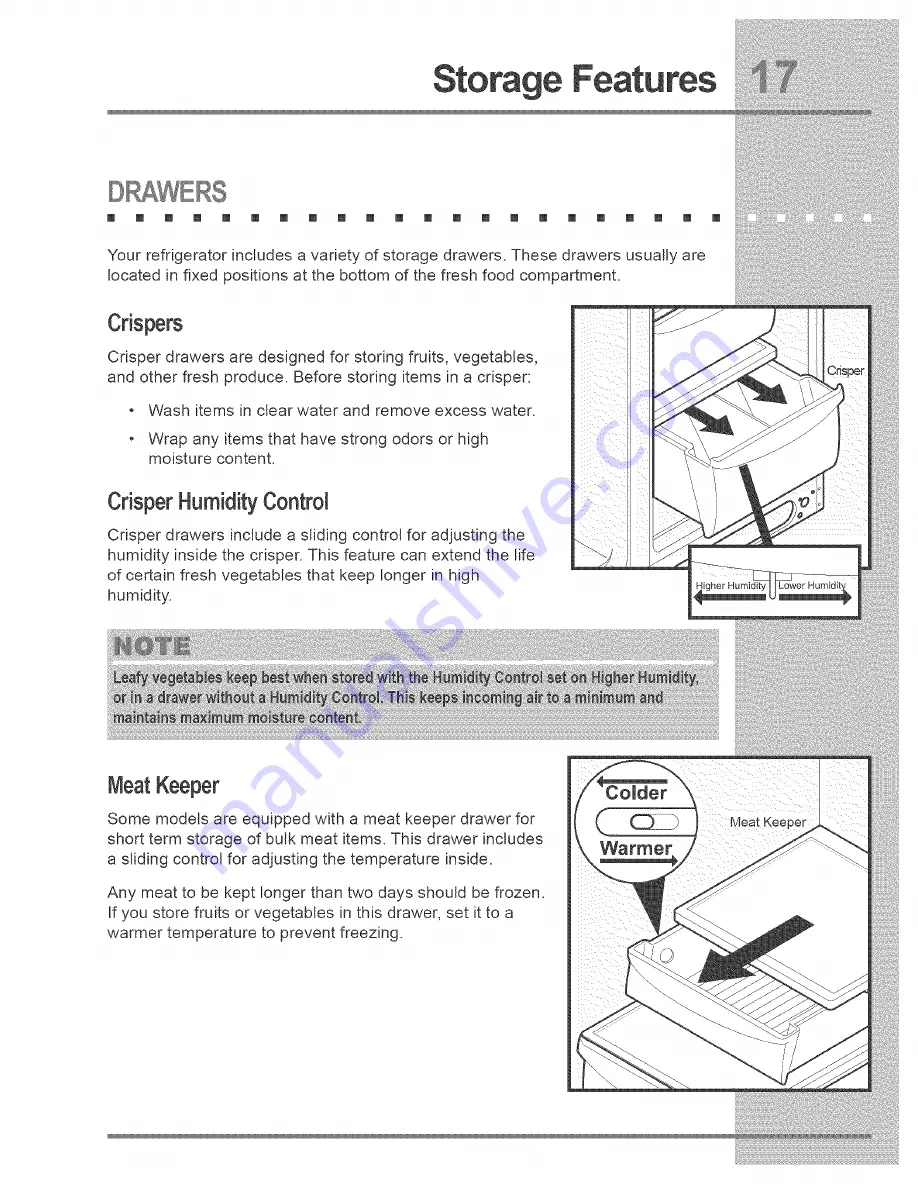 Electrolux E23CS75DSS4 Use & Care Manual Download Page 17