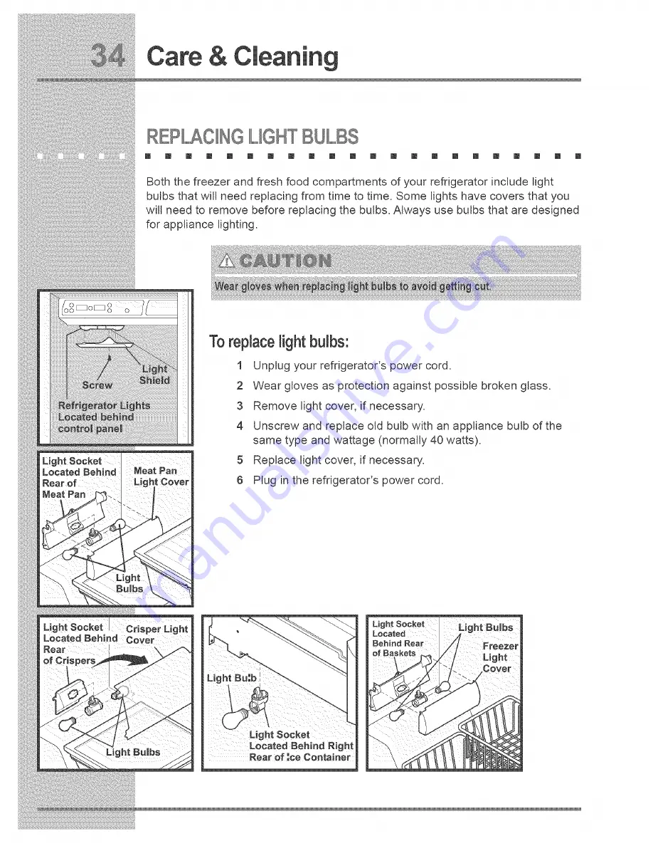 Electrolux E23CS75DSS4 Use & Care Manual Download Page 34