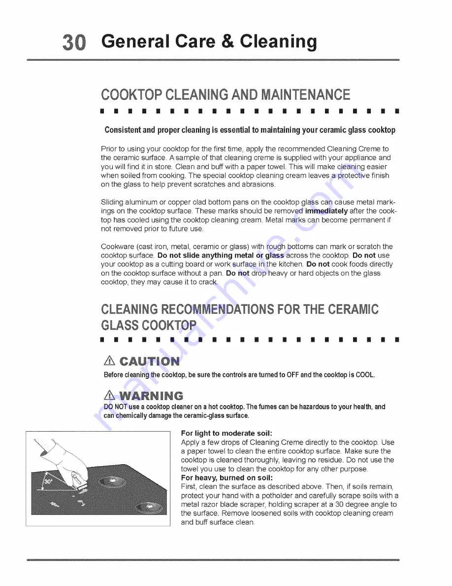 Electrolux E30DF74GPS3 Use & Care Manual Download Page 30