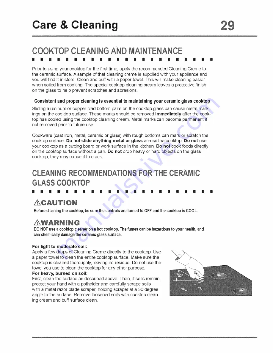 Electrolux E30GF74HPS2 Use & Care Manual Download Page 29