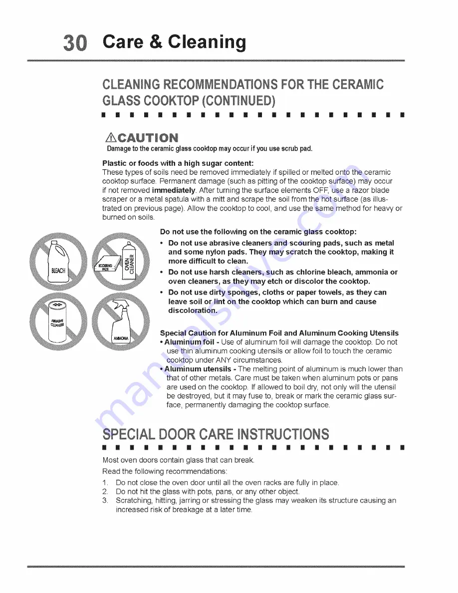 Electrolux E30GF74HPS2 Use & Care Manual Download Page 30