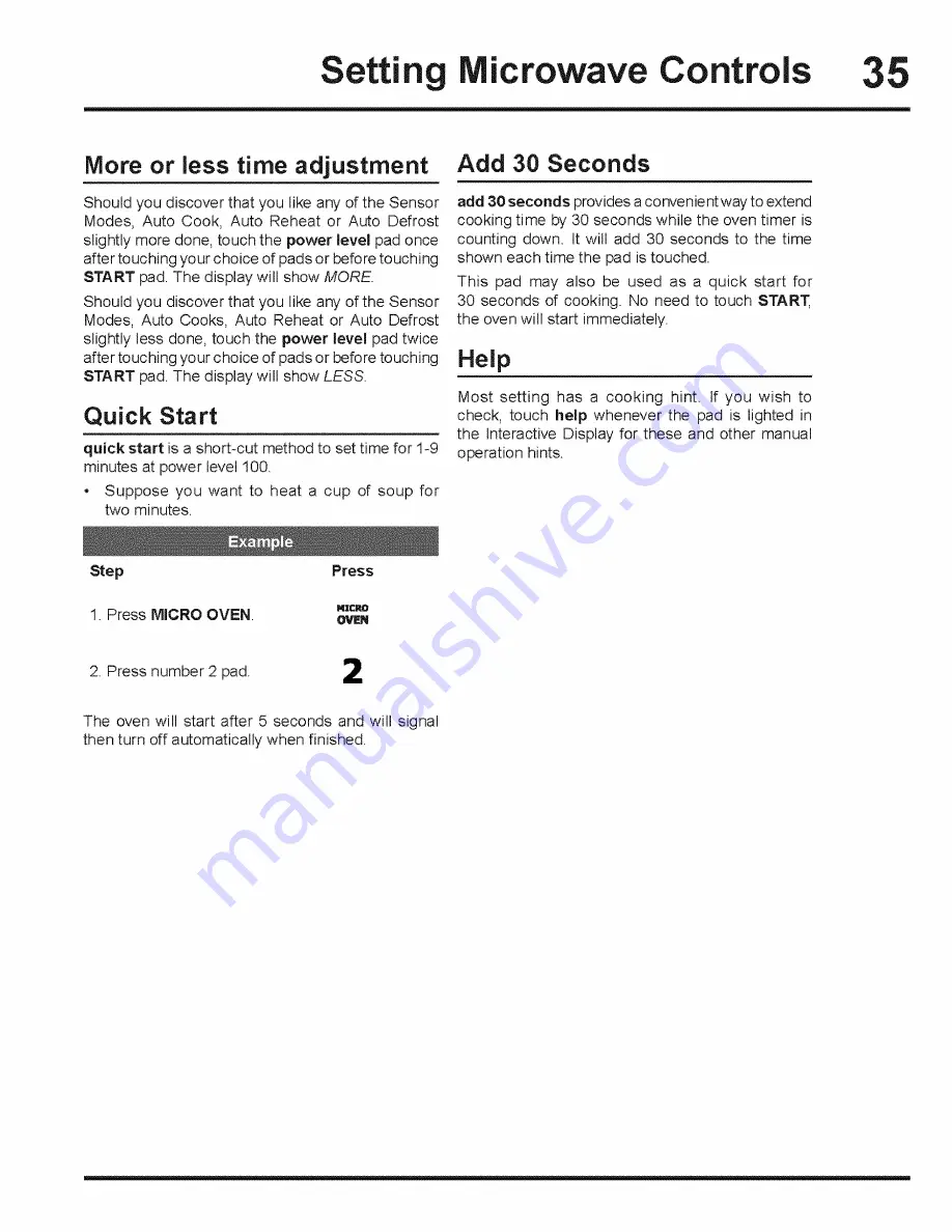 Electrolux E30MC75JPS3 Use & Care Manual Download Page 35