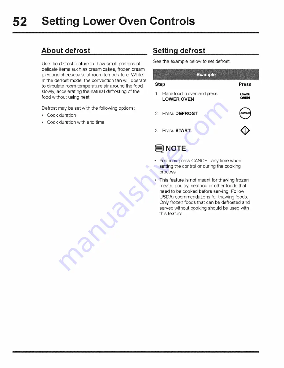 Electrolux E30MC75JPS3 Use & Care Manual Download Page 52