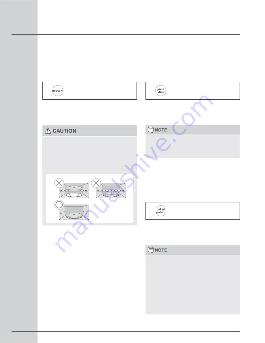 Electrolux E30MH65GPS - Icon - Microwave Скачать руководство пользователя страница 20