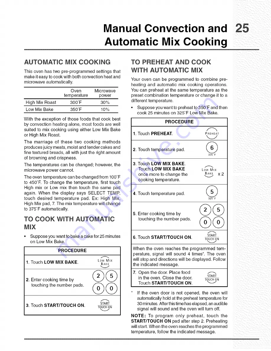 Electrolux E30MO65GSSA Use & Care Manual Download Page 25