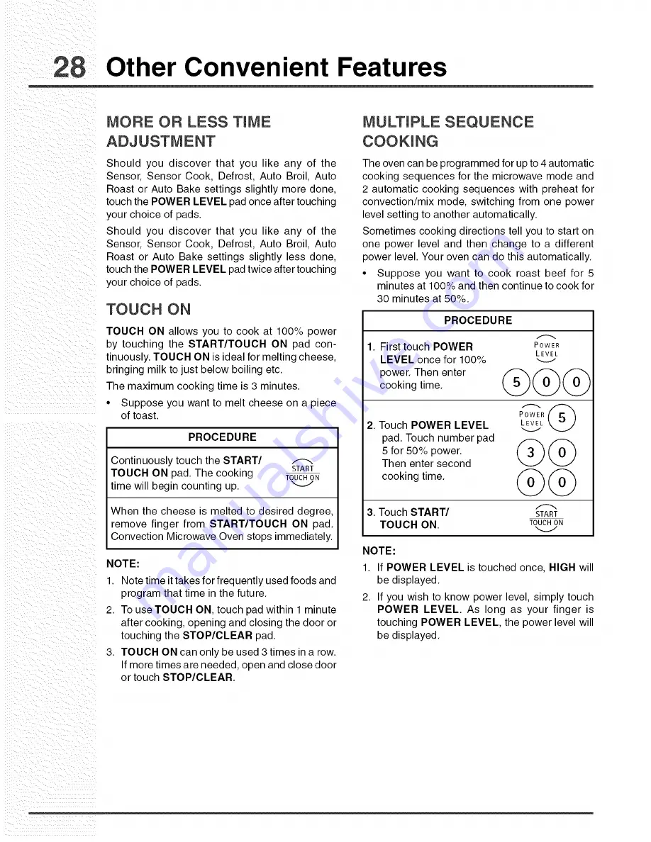 Electrolux E30MO65GSSA Use & Care Manual Download Page 28