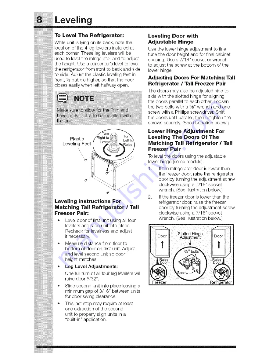 Electrolux E32AR85PQSA Use & Care Manual Download Page 8