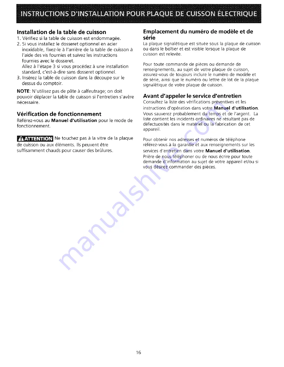 Electrolux E36EC75ESS1 Installation Instructions Manual Download Page 16