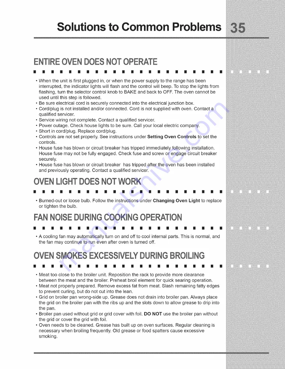 Electrolux E36GF76HP2 Use & Care Manual Download Page 35