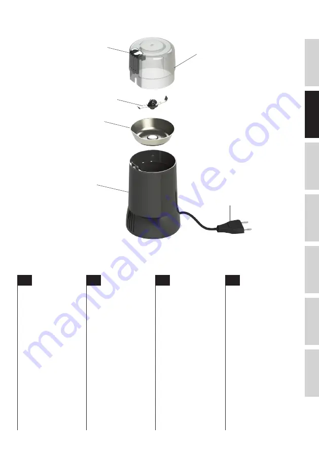 Electrolux EASYGRIND EEG100 Instruction Book Download Page 9