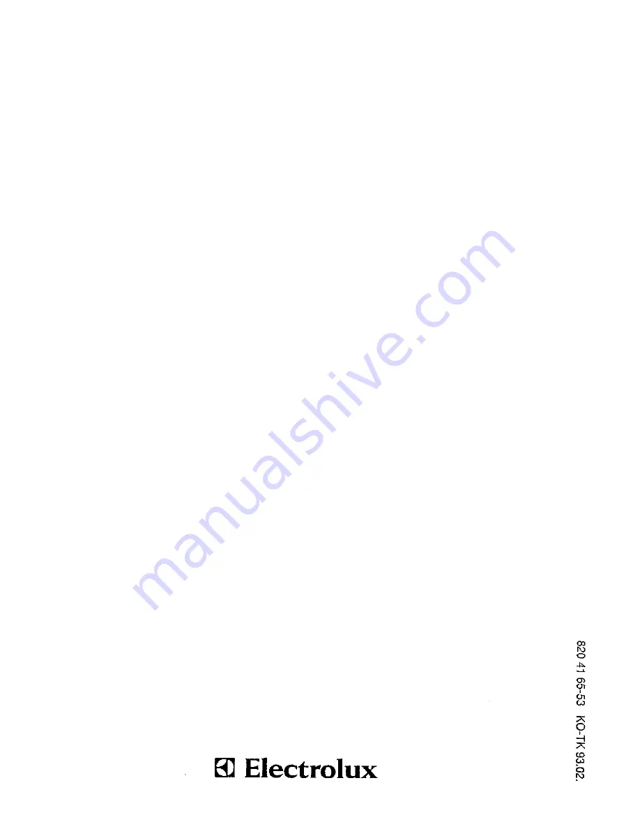 Electrolux EC2204N Instructions For Installation And Use Manual Download Page 12