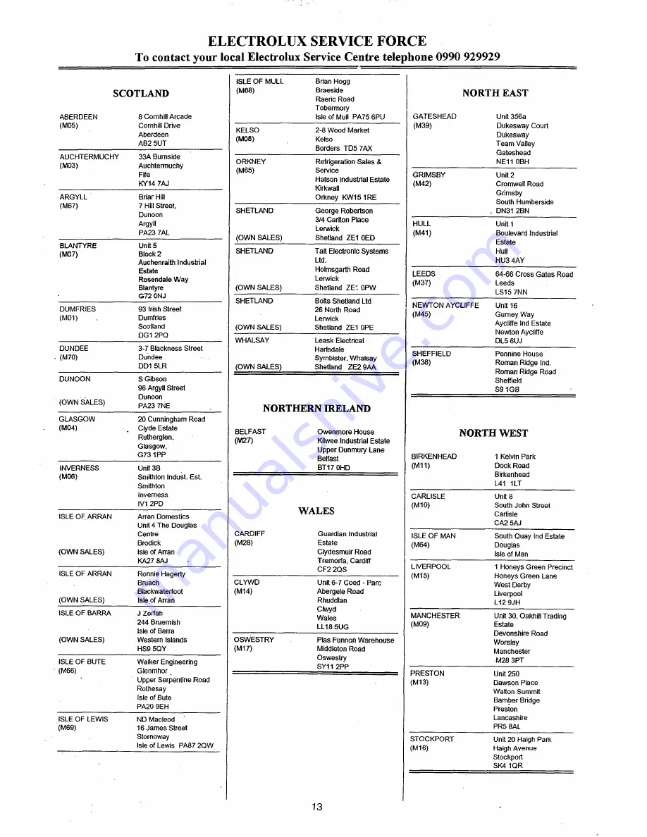 Electrolux EC6800N Installation And Instruction Manual Download Page 12