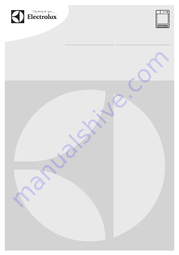 Electrolux EDH3886GDE User Manual Download Page 1