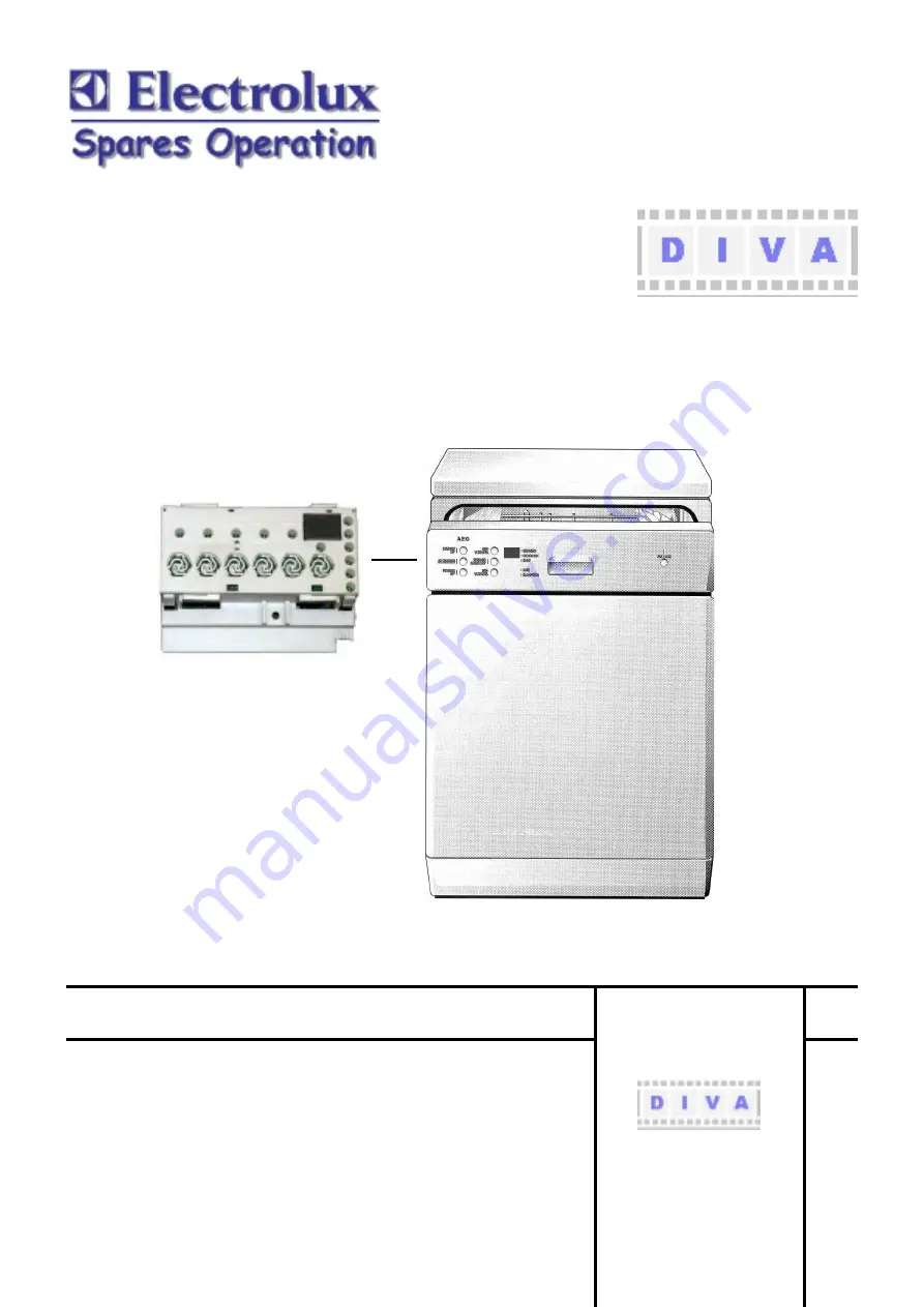 Electrolux EDW 1500 Service Manual Download Page 1