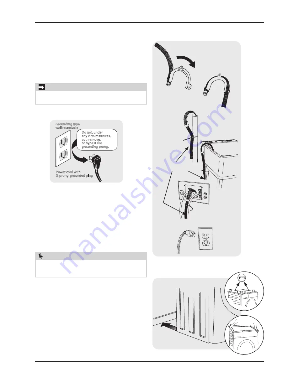 Electrolux EFLS210TIW Installation Instructions Manual Download Page 9