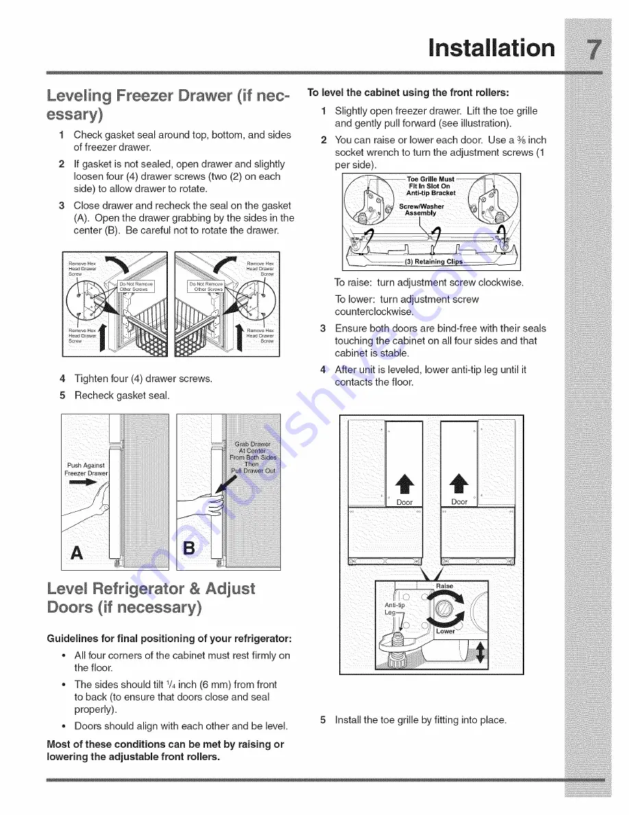 Electrolux EI23BC36IB6 Use & Care Manual Download Page 39