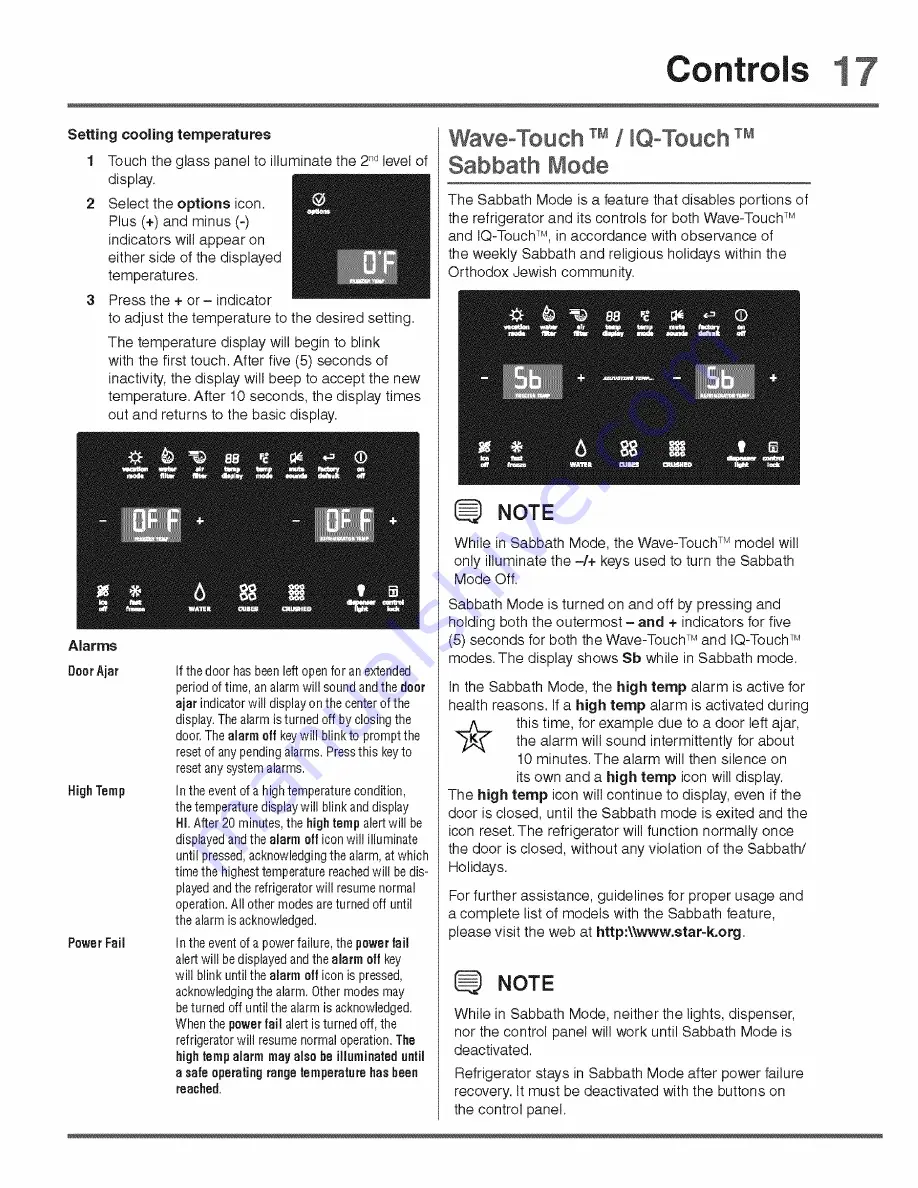 Electrolux EI23BC65KS3 Use And Care Manual Download Page 17