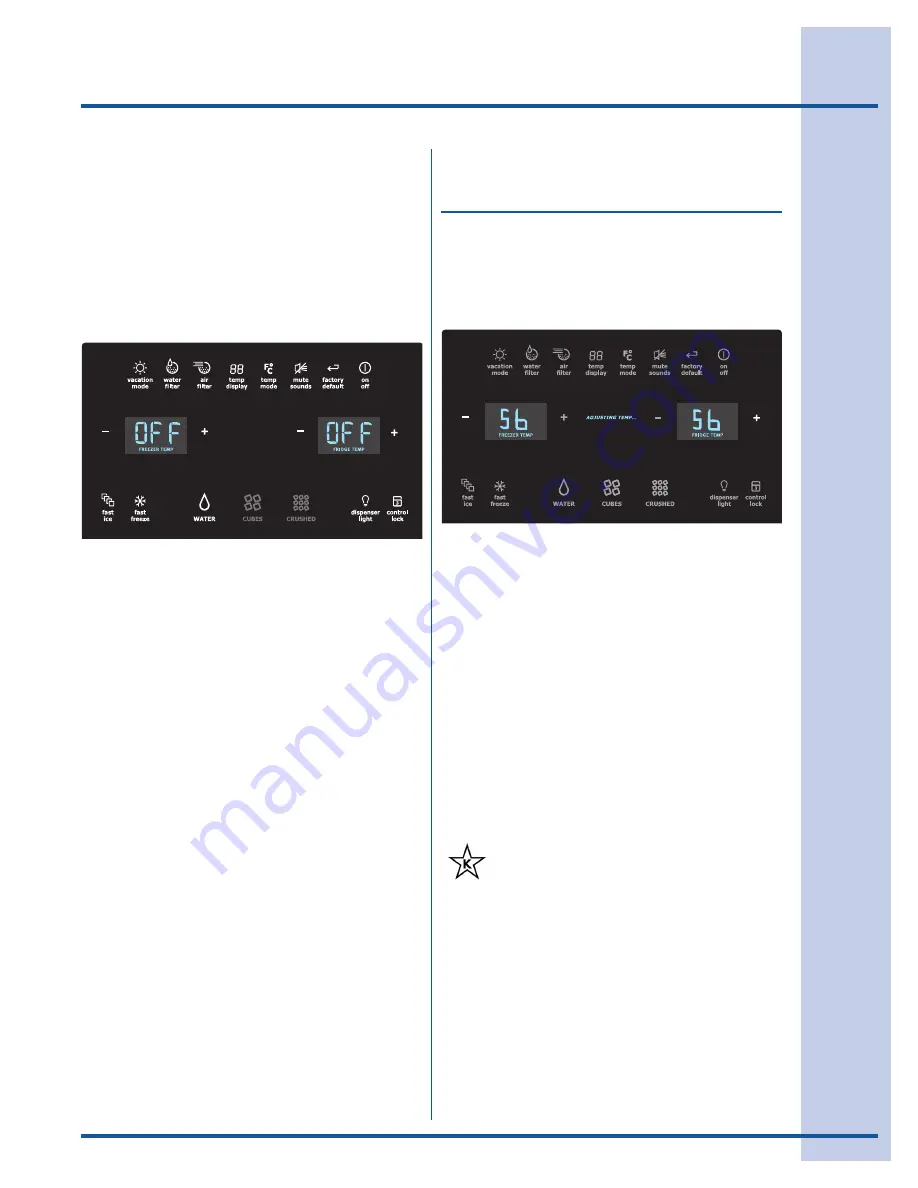 Electrolux EI23SS55 Use And Care Manual Download Page 13