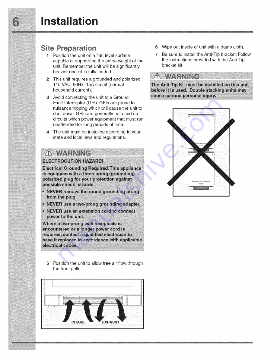 Electrolux EI24BC65GS1 Use & Care Manual Download Page 6