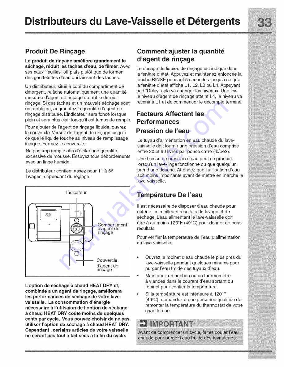 Electrolux EI24ID30QB0A Use & Care Manual Download Page 33