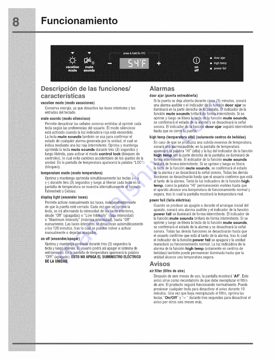 Electrolux EI24RD65HS1 Use & Care Manual Download Page 20