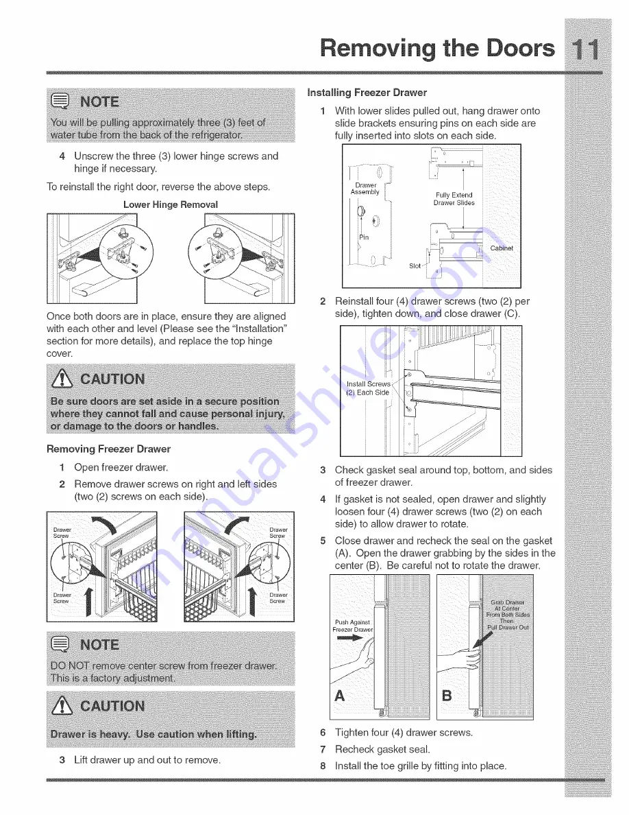 Electrolux EI27BS26JB0 Use & Care Manual Download Page 11