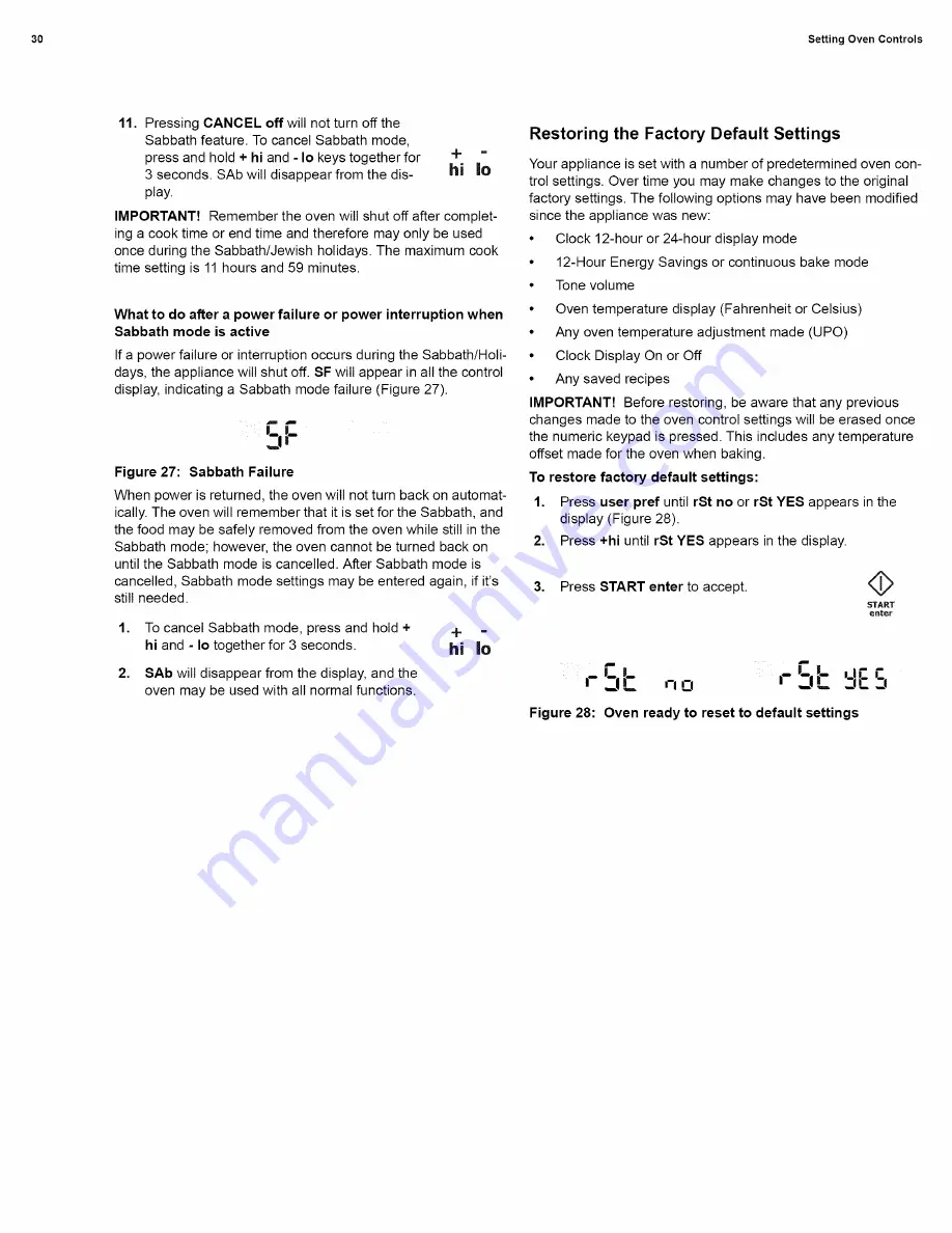 Electrolux EI27EW35PSB Use And Care Manual Download Page 30