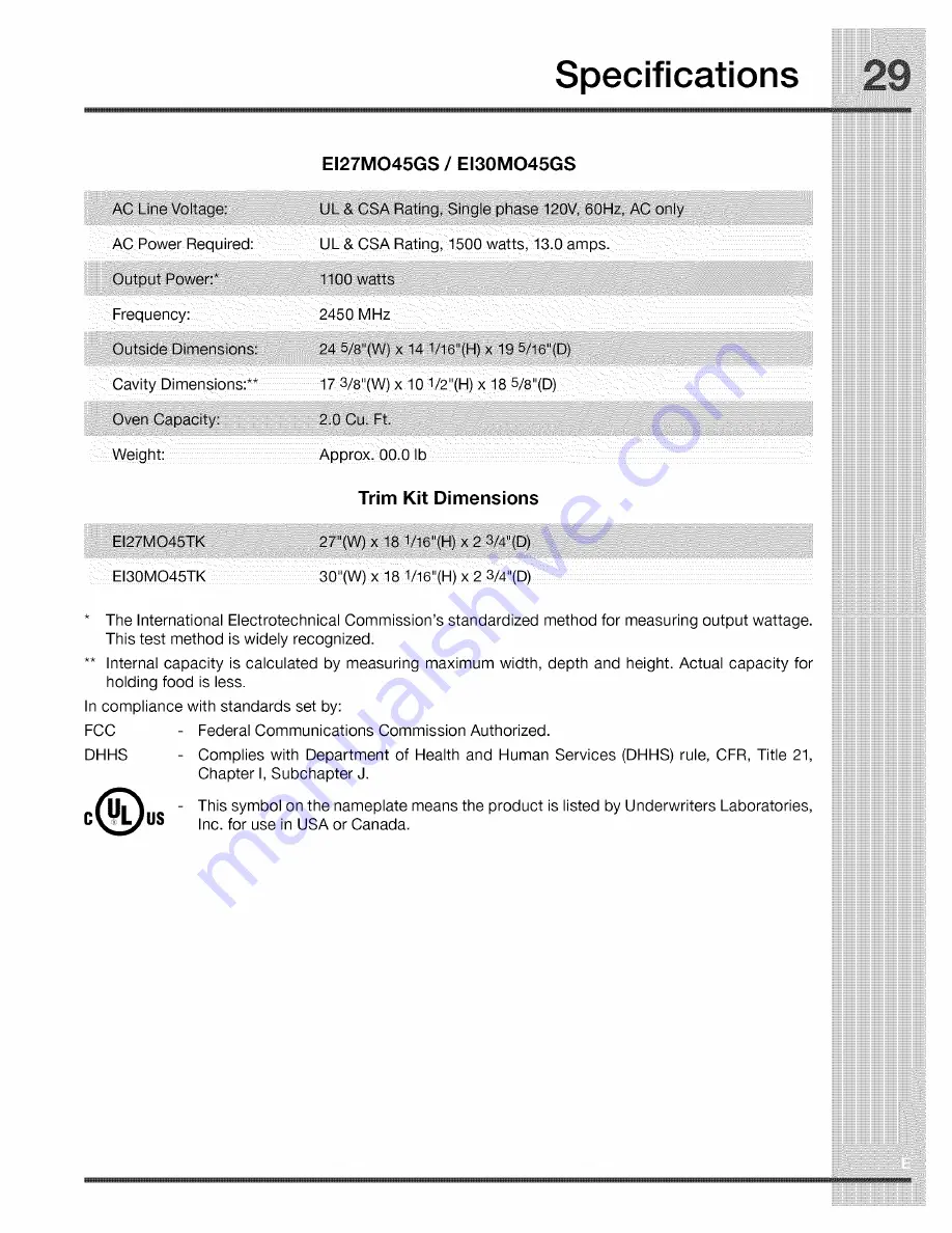 Electrolux EI27MO45GSA Скачать руководство пользователя страница 29